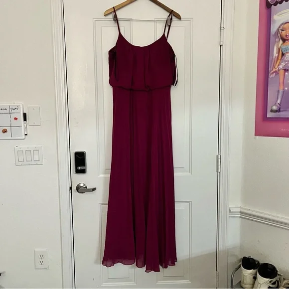 Bisou Bisou | Dresses | Bisou Bisou Red Ruffled Tiered Maxi Dress | Poshmark